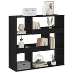 vidaXL Bücherregal Schwarz Eichen-Optik 100 x 33 x 94,5 cm