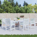 vidaXL Kissen für draußen 6 pcs Weiß 100 x 50 x 7 cm Stoff