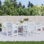 vidaXL Kissen für draußen 6 pcs Weiß 100 x 50 x 7 cm Stoff