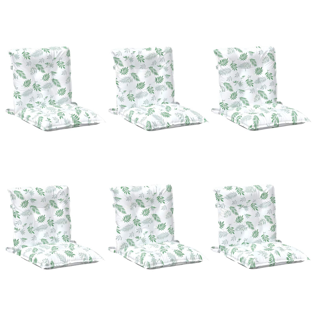 vidaXL Kissen für draußen 6 pcs Weiß 100 x 50 x 7 cm Stoff