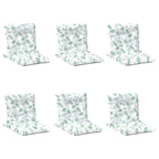 vidaXL Kissen für draußen 6 pcs Weiß 100 x 50 x 7 cm Stoff
