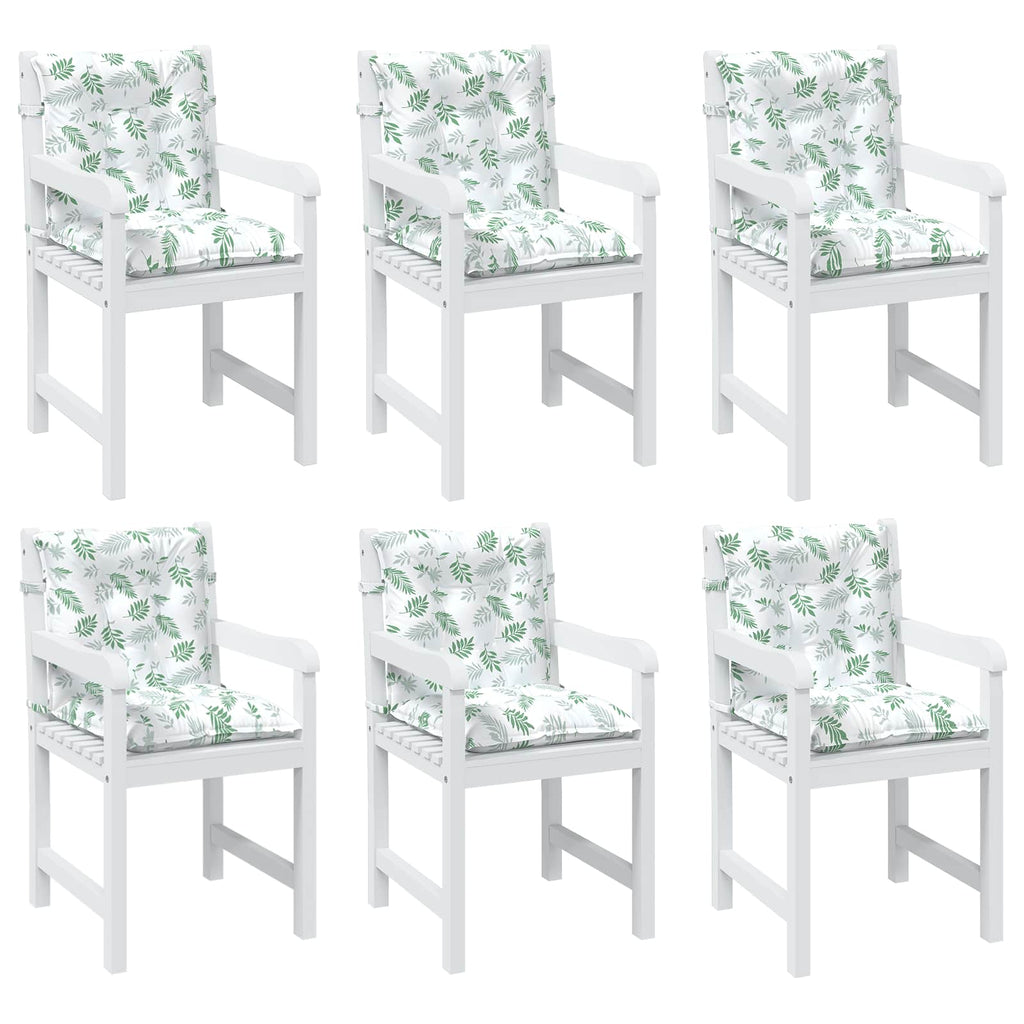 vidaXL Kissen für draußen 6 pcs Weiß 100 x 50 x 7 cm Stoff