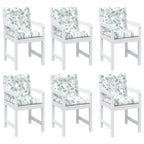 vidaXL Kissen für draußen 6 pcs Weiß 100 x 50 x 7 cm Stoff