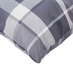 vidaXL Kissen für draußen Kariert 4 pcs Grau kariert 40 x 40 cm Stoff