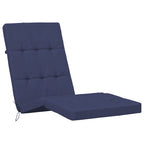 vidaXL Kissen für draußen 2 pcs Marineblau 180 x 55 x 7 cm Stoff