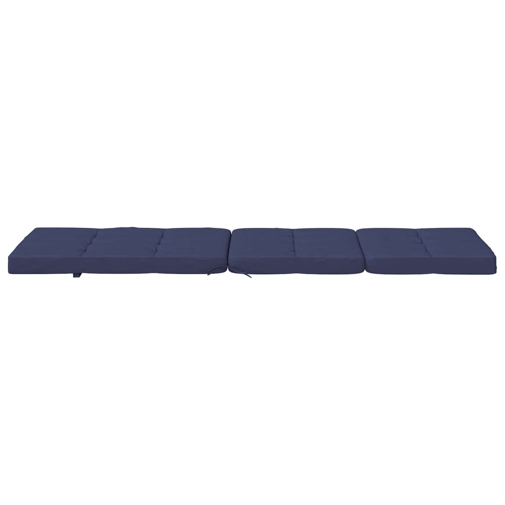 vidaXL Kissen für draußen 2 pcs Marineblau 180 x 55 x 7 cm Stoff