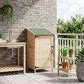 vidaXL Garten Shed Natur 59 x 56 x 113,5 cm Holzwerkstoff