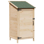 vidaXL Garten Shed Natur 59 x 56 x 113,5 cm Holzwerkstoff