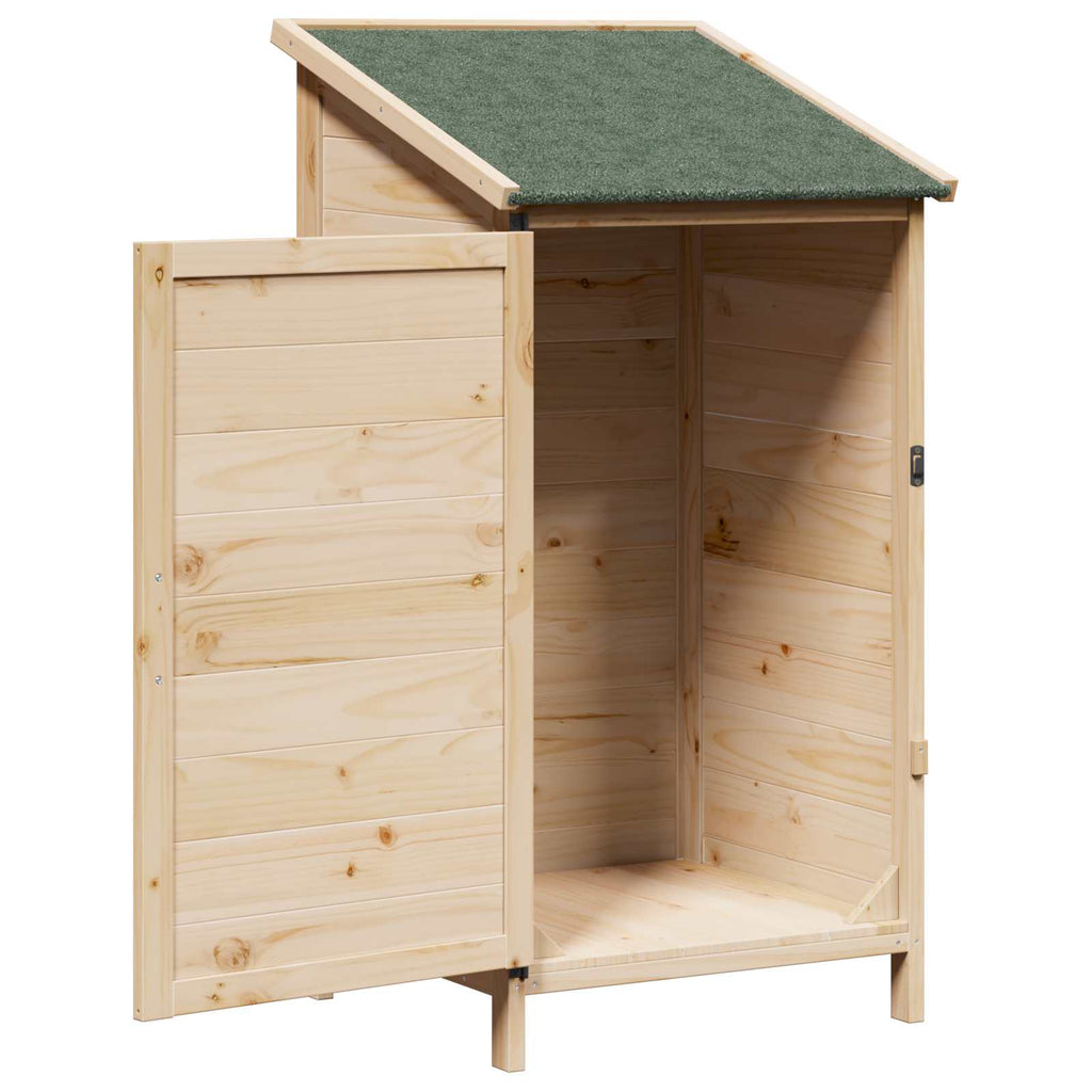 vidaXL Garten Shed Natur 59 x 56 x 113,5 cm Holzwerkstoff