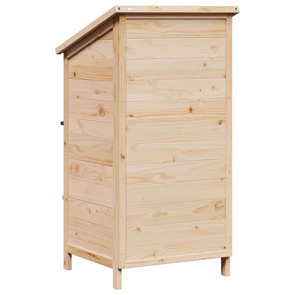 vidaXL Garten Shed Natur 59 x 56 x 113,5 cm Holzwerkstoff