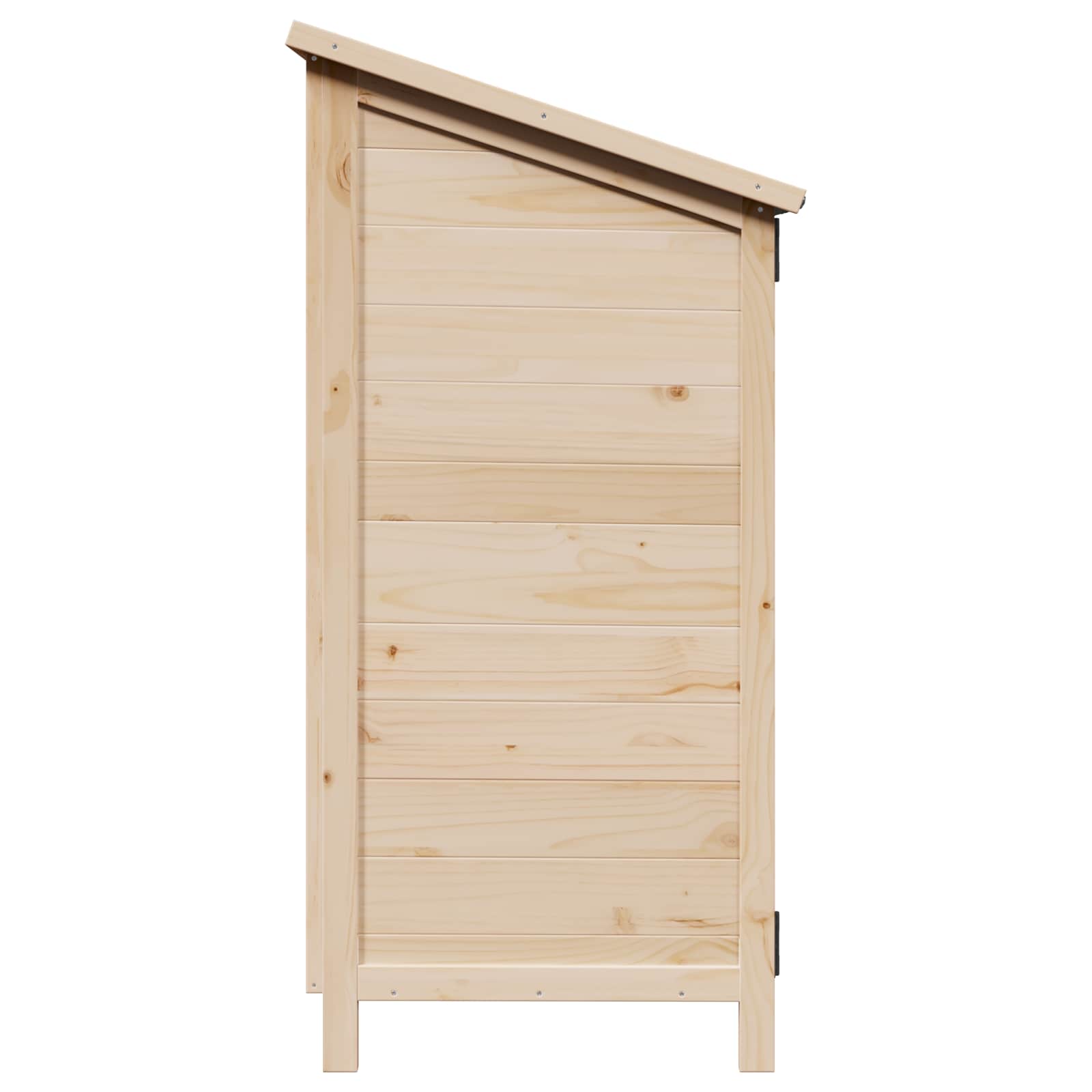 vidaXL Garten Shed Natur 59 x 56 x 113,5 cm Holzwerkstoff