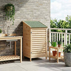 vidaXL Garten Shed Natur 59 x 56 x 113,5 cm Massivholz aus Fichte