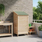 vidaXL Garten Shed Natur 59 x 56 x 113,5 cm Massivholz aus Fichte