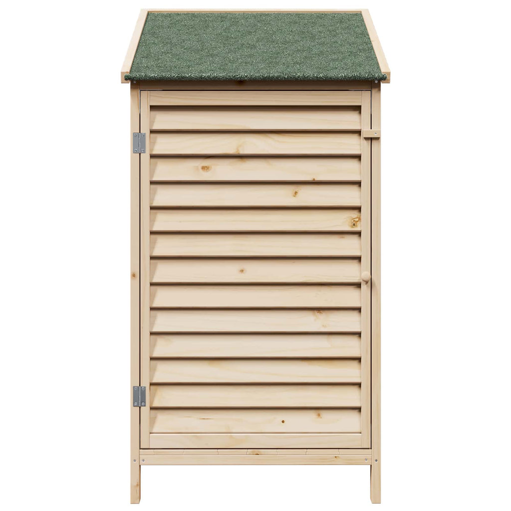 vidaXL Garten Shed Natur 59 x 56 x 113,5 cm Massivholz aus Fichte