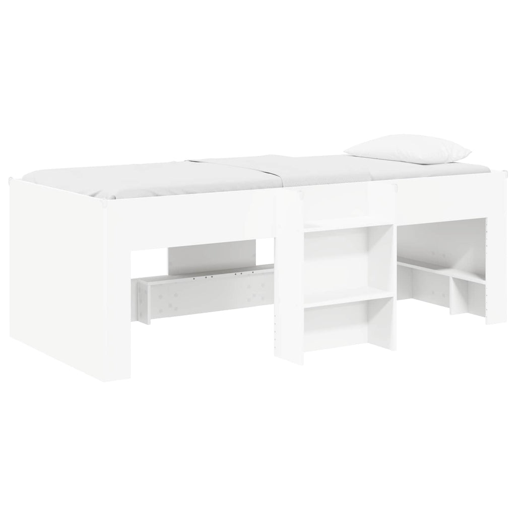vidaXL Hochbett für Kinder 2 pcs Weiß 80 x 200 cm Holzwerkstoff