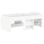 vidaXL Hochbett für Kinder 2 pcs Weiß 80 x 200 cm Holzwerkstoff