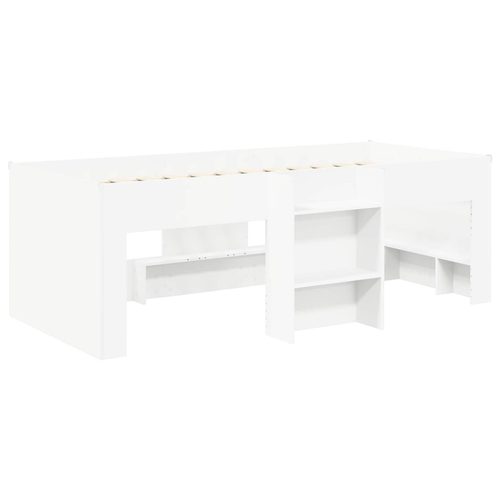 vidaXL Hochbett für Kinder 2 pcs Weiß 80 x 200 cm Holzwerkstoff