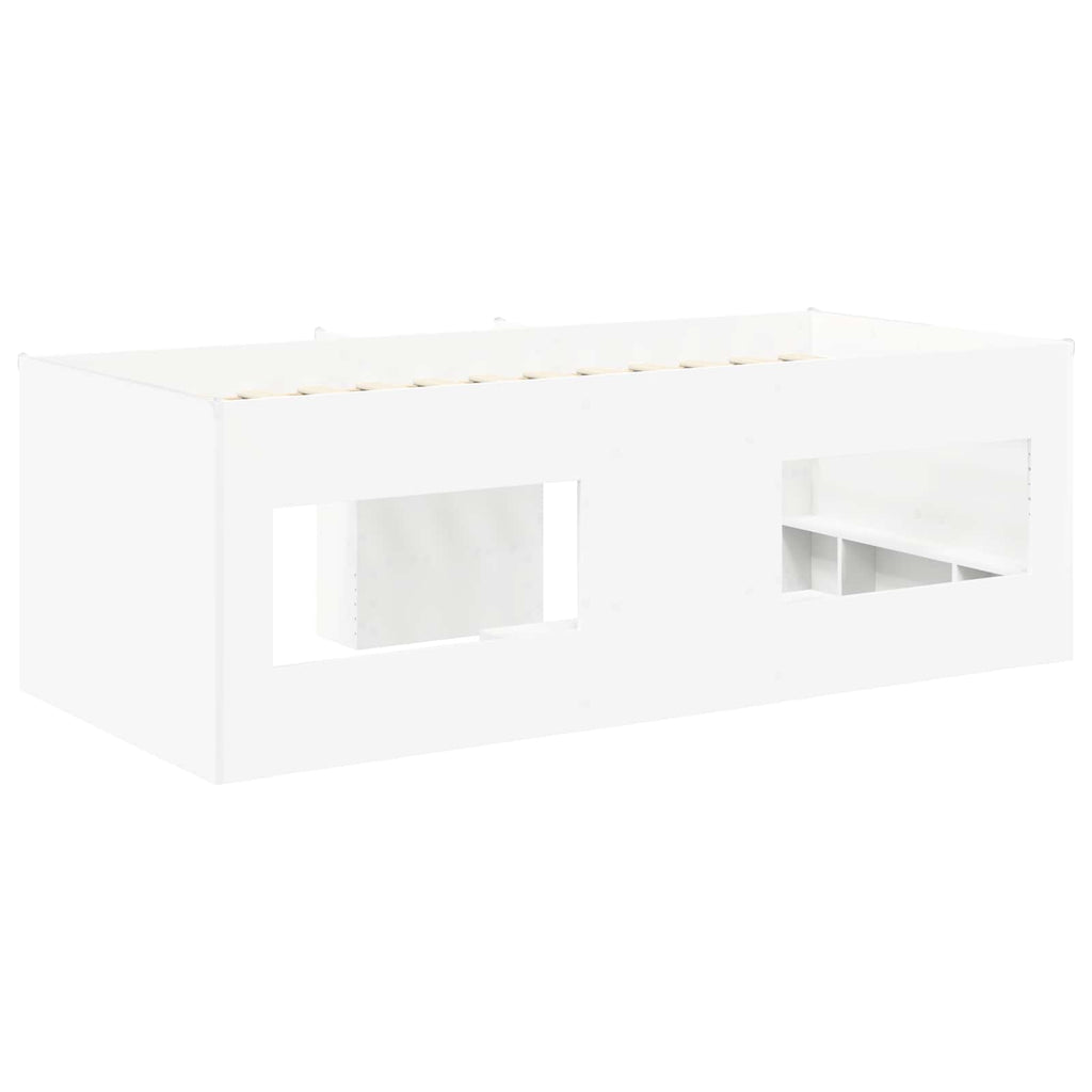 vidaXL Hochbett für Kinder 2 pcs Weiß 80 x 200 cm Holzwerkstoff
