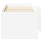 vidaXL Hochbett für Kinder 2 pcs Weiß 80 x 200 cm Holzwerkstoff