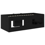 vidaXL Hochbett für Kinder 2 pcs Schwarze Eiche 203 x 101,1 x 68,5 cm