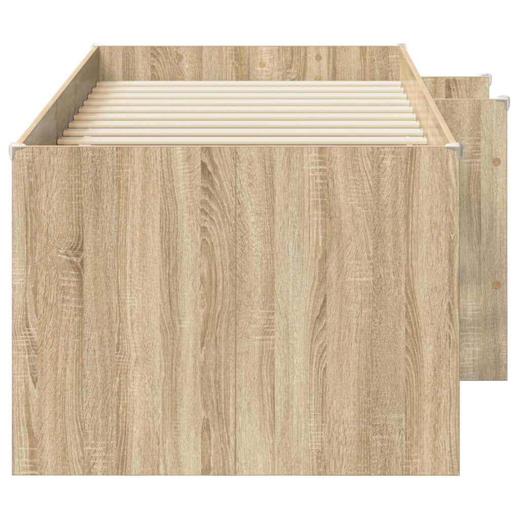 vidaXL Hochbett für Kinder 2 pcs Sonoma 203 x 101,1 x 68,5 cm