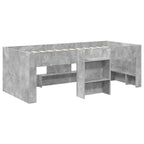 vidaXL Hochbett für Kinder 2 pcs Beton 203 x 101,1 x 68,5 cm