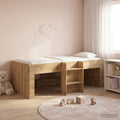 vidaXL Hochbett für Kinder 2 pcs Kunsthandwerk Eiche Holzwerkstoff