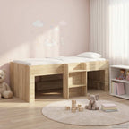 vidaXL Hochbett für Kinder 2 pcs Sonoma-Eiche 90 x 200 cm