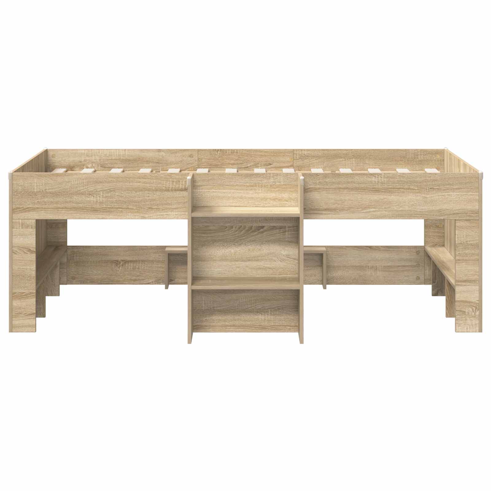 vidaXL Hochbett für Kinder 2 pcs Sonoma-Eiche 90 x 200 cm