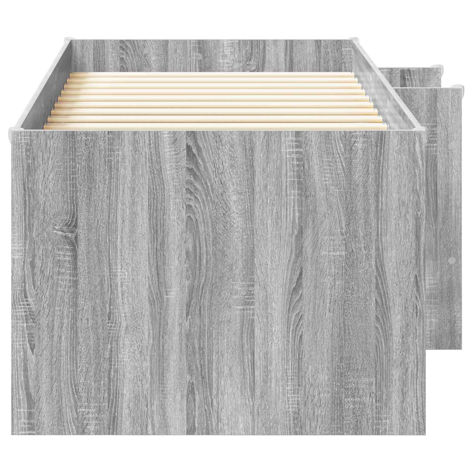 vidaXL Hochbett für Kinder 2 pcs Grau Sonoma 90 x 200 cm Holzwerkstoff