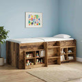 vidaXL Hochbett für Kinder 2 pcs Altholz 90 x 200 cm Holzwerkstoff