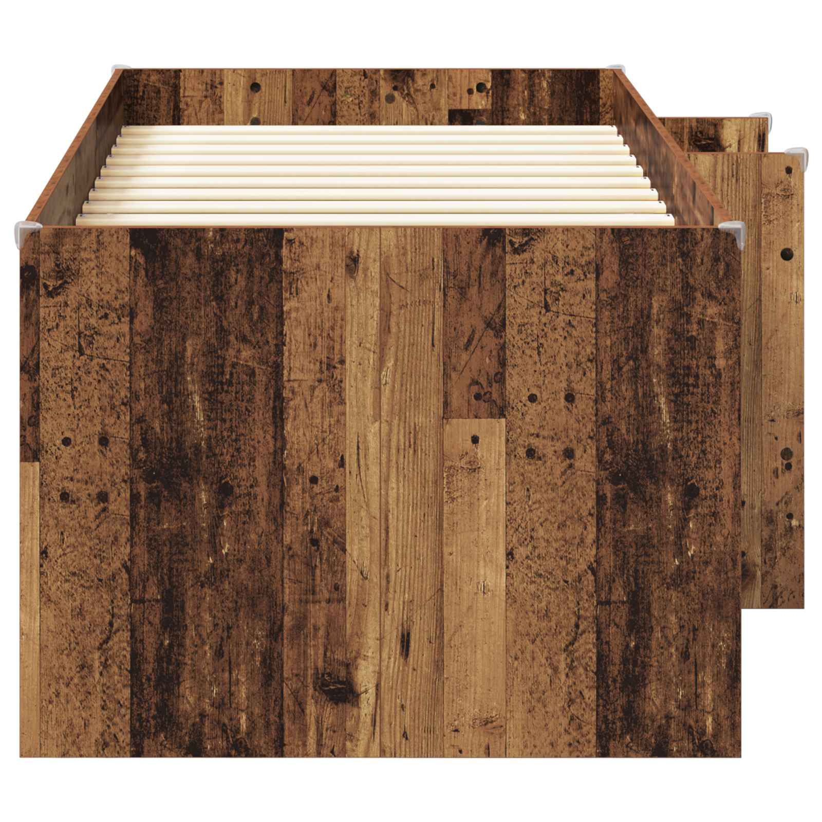 vidaXL Hochbett für Kinder 2 pcs Altholz 90 x 200 cm Holzwerkstoff