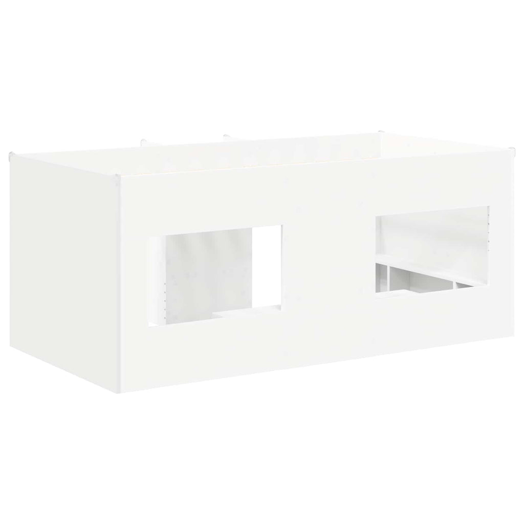 vidaXL Hochbett für Kinder 2 pcs Weiß 163 x 101,1 x 68,5 cm