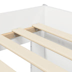 vidaXL Kinderbettgestell mit Stauraum Weiß 80 x 200 cm Holzwerkstoff