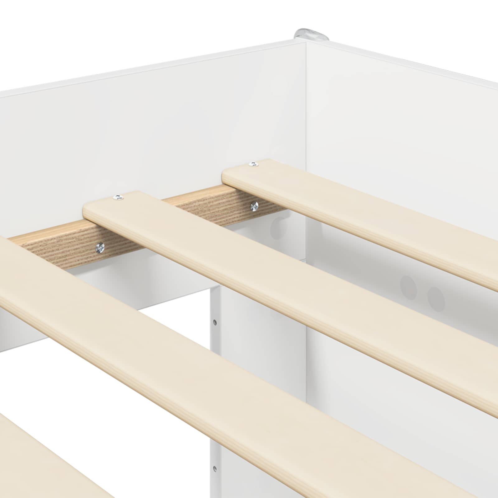 vidaXL Kinderbettgestell mit Stauraum Weiß 80 x 200 cm Holzwerkstoff