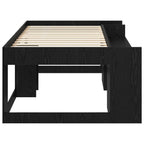vidaXL Kinderbettgestell mit Stauraum Schwarze Eiche 80 x 200 cm