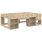 vidaXL Kinderbettgestell mit Stauraum Sonoma-Eiche 80 x 200 cm