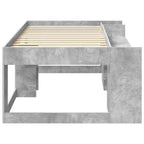 vidaXL Kinderbettgestell mit Stauraum Betongrau 80 x 200 cm