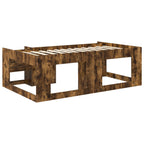 vidaXL Kinderbettgestell mit Stauraum Geräucherte Eiche 80 x 200 cm