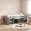 vidaXL Kinderbettgestell mit Stauraum Grau Sonoma 80 x 200 cm