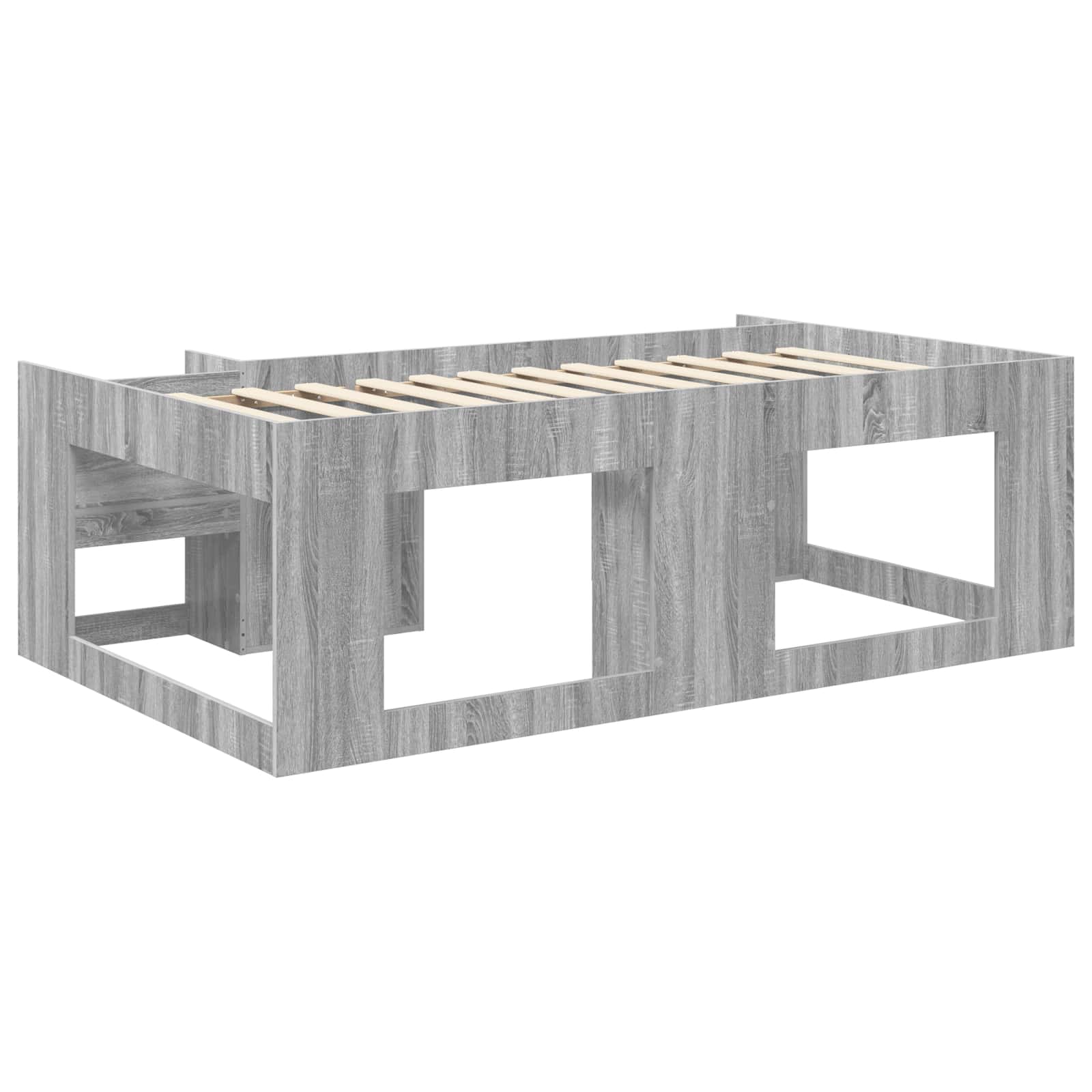 vidaXL Kinderbettgestell mit Stauraum Grau Sonoma 80 x 200 cm