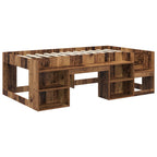 vidaXL Kinderbettgestell mit Stauraum Altholz 80 x 200 cm