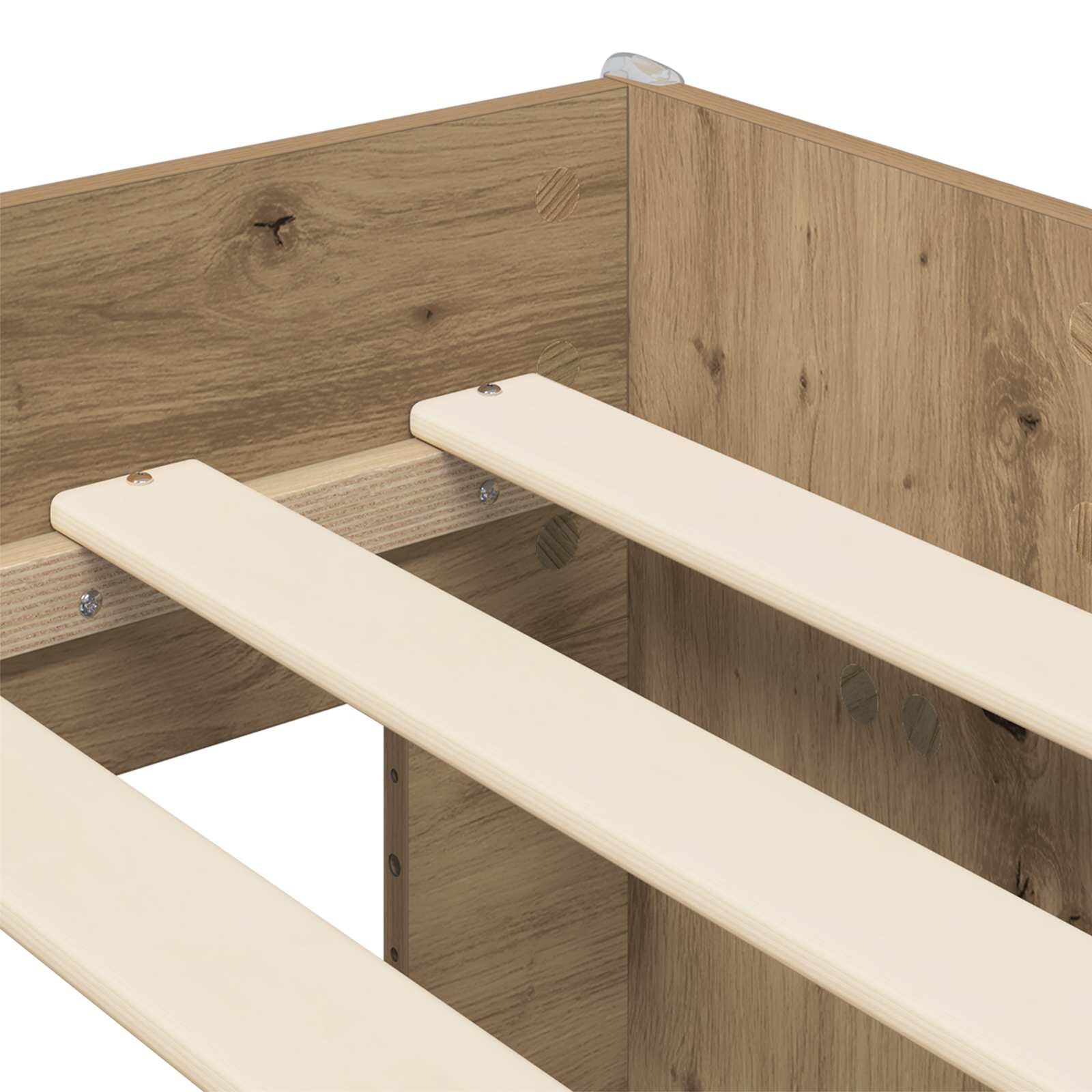 vidaXL Kinderbettgestell mit Stauraum Artisan-Eiche 80 x 200 cm