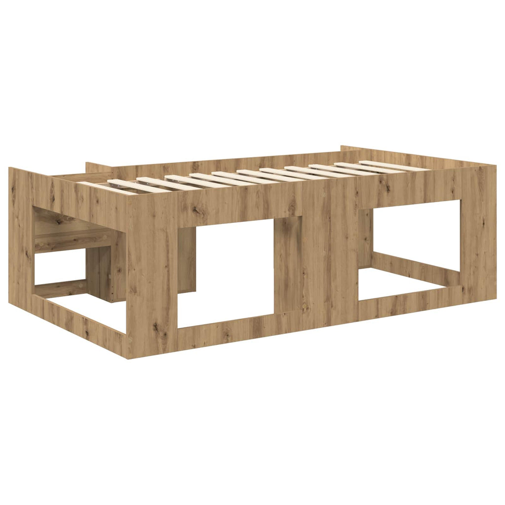 vidaXL Kinderbettgestell mit Stauraum Artisan-Eiche 80 x 200 cm
