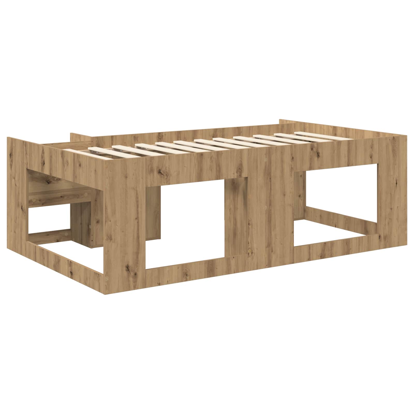 vidaXL Kinderbettgestell mit Stauraum Artisan-Eiche 80 x 200 cm