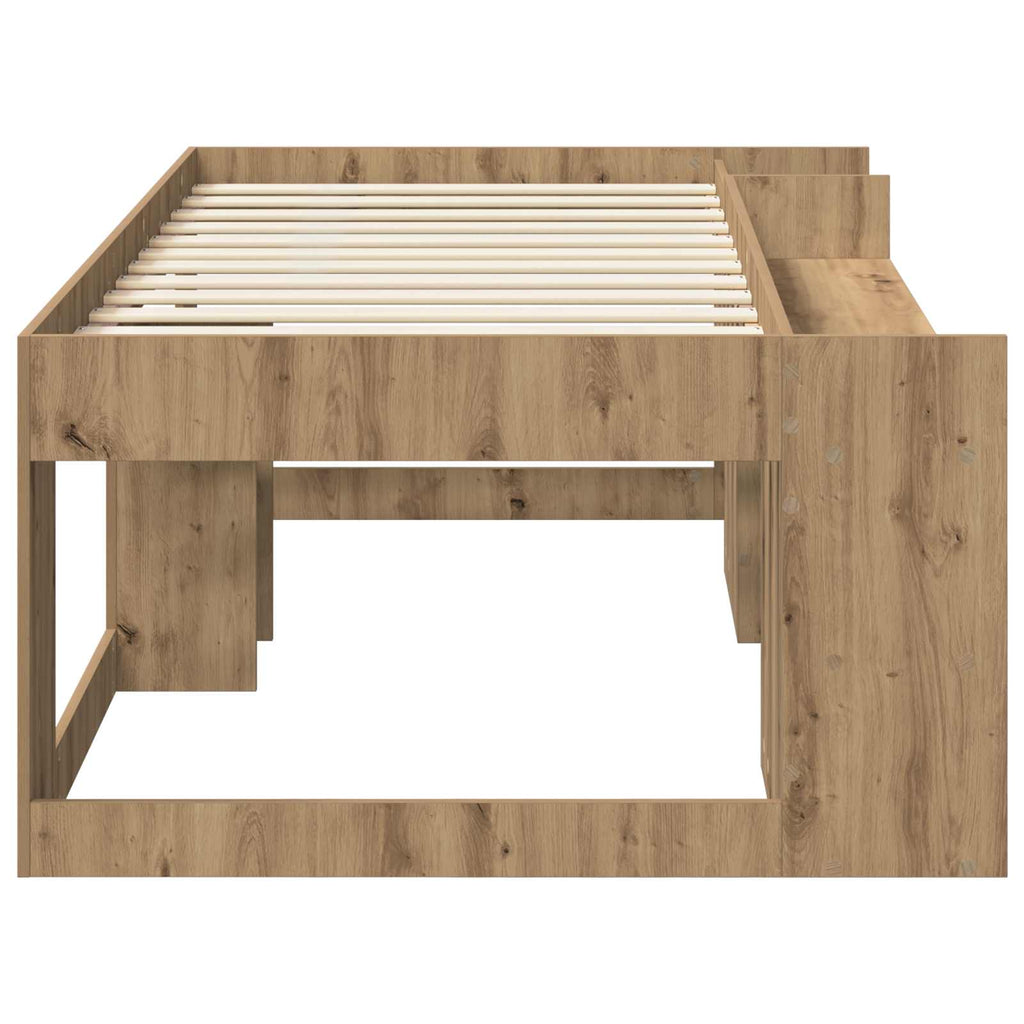 vidaXL Kinderbettgestell mit Stauraum Artisan-Eiche 80 x 200 cm
