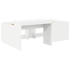 vidaXL Hochbett mit Schreibtisch für Kinder Weiß 80 x 200 cm