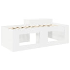 vidaXL Hochbett mit Schreibtisch für Kinder Weiß 80 x 200 cm