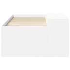 vidaXL Hochbett mit Schreibtisch für Kinder Weiß 80 x 200 cm