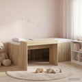 vidaXL Hochbett mit Schreibtisch für Kinder Sonoma-Eiche 80 x 200 cm